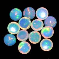 Opale d'Éthiopie naturelle, cabochon, pierres précieuses semi-polies, pierres précieuses pour la fabrication de bijoux, haute qualité, feu arc-en-ciel
