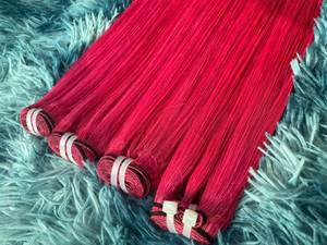 ผมบันเดิลแบบตรงสีชมพูร้อนผมคน100% คุณภาพระดับพรีเมียมจากเวียดนาม (ผมดิบ) สำหรับทำวิกผมขายส่ง - Product Image 5