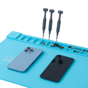 REFOX RS30 ESD แผ่นทำความร้อนซ่อมโทรศัพท์,แผ่นซิลิโคนป้องกันไฟฟ้าสถิตย์สำหรับซ่อมเมนบอร์ดหน้าจอ LCD โทรศัพท์มือถือ - Product Image 3