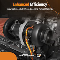 خط تغذية زيت التوربو (قطعتان) لسيارات BMW الفئات 1 و2 و3 و4 و5 وX1 وX3 وX4 وX5 وX6 SUV سبورت يوتيليتي 3.0 لتر بنزين 2013-2019 11537583903 11537583899
