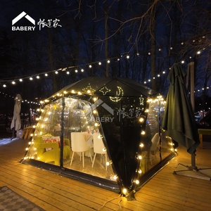 Hiện đại tùy chỉnh bốn mùa glamping Pods & domes với vải & PVC vải sang trọng chỗ ở cho kỳ nghỉ công viên - Product Image 2