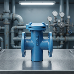 Cast <b>Iron</b> T Type Pipeline Strainer SS304 Mesh Flanged Filter Valve For Water Treatment And Process Industries - Product Image 1