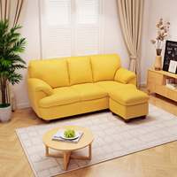 Vente en gros d'usine - Canapé en cuir véritable deux places, modèle ARREDAMENTI 9019, design moderne de haute qualité, pour salon de villa, sur mesure