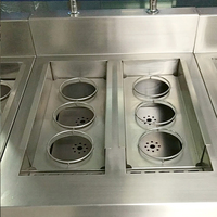 Cuiseur à nouilles électrique multi-étages efficace RKMF-P266 en acier inoxydable à six bacs