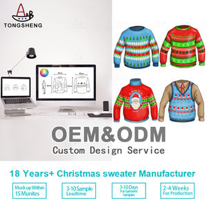 <span class=keywords><strong>Pull</strong></span> de Noël <span class=keywords><strong>moche</strong></span> personnalisé en usine ODM OEM <span class=keywords><strong>Pull</strong></span> de Noël en vrac pour deux personnes imprimé en 3D Couple Père Noël drôle Double <span class=keywords><strong>Pull</strong></span> de Noël - Product Image 5