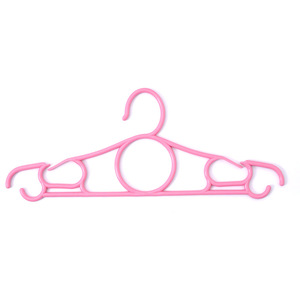 Plastic Clothes <b>Hanger</b> 41cm Pink Non Slip Hook Type For Wardrobe And High Rise Buildings - Product Image 3