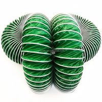 Tuyau d'évacuation télescopique MUTRI en bâche triple protection, flexible, renforcé par spirale en fil d'acier, ignifuge