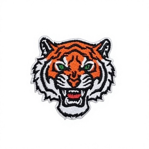 Embroidered Tiger Head Patch <b>Animal</b> Design for Women's Jackets - Product Image 1