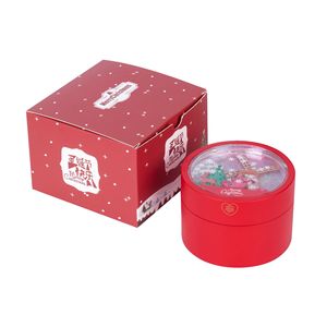 Luxury Custom <b>Red</b> Leather Velvet Jewelry <b>Box</b> Valentine's Day <b>Gift</b> Christmas Round Jewelry Boxes - Product Image 1