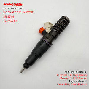 หัวฉีดน้ำมันดีเซล 22569106 สำหรับรถบรรทุกวอลโว่ FM FH FMX เครื่องยนต์ D11K D13K หัวฉีดเรโนลต์ T K C ซีรีส์ 22569106 7422569106 - Product Image 1