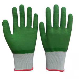 Gants de travail en <span class=keywords><strong>latex</strong></span> enduit personnalisés, texture polyester rouge, <span class=keywords><strong>latex</strong></span> froissé, paume enduite de <span class=keywords><strong>latex</strong></span> - Product Image 6
