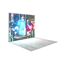 Boîte à lumière 10x8 pieds personnalisée, moderne, en aluminium, sans outil, avec support d'impression SEG pour toile de fond, pour exposition