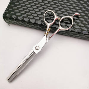 กรรไกรซอยผม LQ 6.0 นิ้ว สแตนเลสสตีล สำหรับคนถนัดขวา ใบมีดลายเสือทอง สำหรับช่างทำผม - Product Image 5