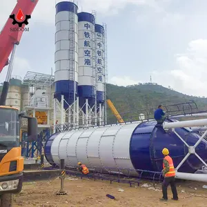 Usado no cimento de concreto planta parafuso do cimento silo 50 tonelada de cimento silo