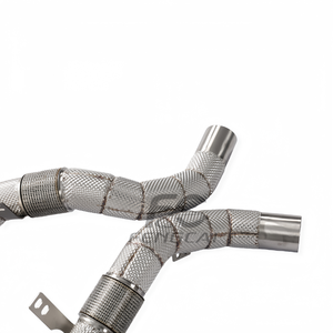 Collettore di Scarico per Auto ad Alte Prestazioni per BMW F85 X5M F86 X6M S63 4.4T, Tubi di Scarico Downpipe con Copertura Isolante Termica, Miglioramento della Potenza - Product Image 3