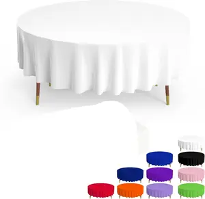 Pano de mesa plástico descartável feito a mão para mesas de estilo moderno, pano de mesa descartável quadrado moderno, capa de ponte quadrada moderna