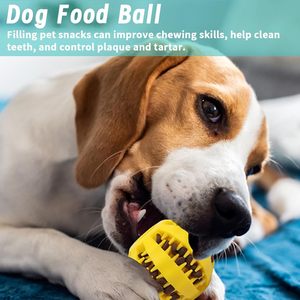 Jouets interactifs pour chiens, jouets en caoutchouc pour animaux de compagnie, balle magique roulante pour nettoyer les dents, jouet à mâcher pour chien à libération lente - Product Image 4