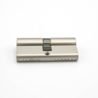 Serrure de porte à cylindre 6 broches de haute qualité en laiton massif, acier et alliage de zinc pour portes en bois, style moderne, antivol, en ABS, entraxe 50 mm