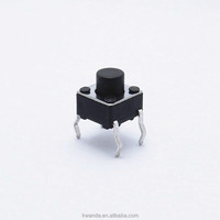 Interrupteur à bouton-poussoir momentané carré 6*6*6mm 0.25mm voyage 50mA 12V DC 1NO1NC électronique pour usage domestique