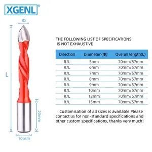 مثقاب من الكربيد xgenl لقم مثقاب الخشب على شكل حرف V أدوات لأعمال النجارة