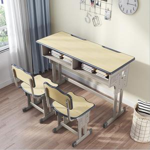 Thiết Bị Trường Học Đồ Nội Thất 2 CHỖ NGỒI Hai Người Bàn Học Sinh Bộ Bàn Và Ghế Học Sinh Lớp Học Điều Chỉnh Được - Product Image 4