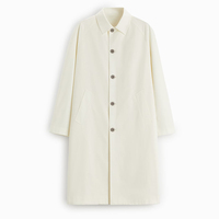 Nouveau Trench-Coat décontracté pour hommes, manches longues, quatre poches, fermeture à boutons, coupe Slim, col