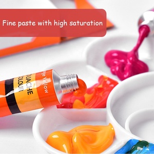 Ensemble de peinture <span class=keywords><strong>gouache</strong></span> de <span class=keywords><strong>couleur</strong></span> pour enfants, tube de 12ml - Product Image 2