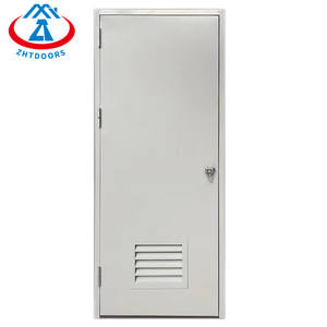 ZHTDOORS Ventes directes d'usine approbation ulul 90 minutes portes <span class=keywords><strong>de</strong></span> résistance au feu en acier avec persienne d'obturation <span class=keywords><strong>de</strong></span> fenêtre coupe-feu - Product Image 4