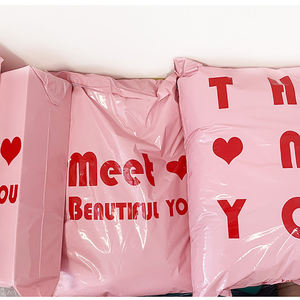 Reuseable Ziplock Pouch Custom Logo Printed Pink Matte Biodegradable Packaging Mailing <b>Bag</b> in Poly Plastic Shipping - Product Image 6