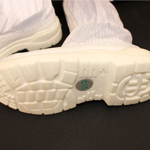 5MM Stripe Industrial White Anti-smash Anti-statique Sécurité Cylindre Bottes Atelier ESD Chaussons pour Cleanroom Steel Toe ESD Bottes - Product Image 5