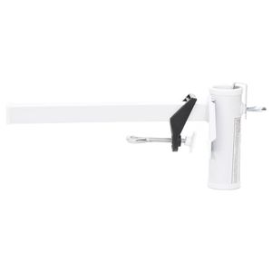 W2B VidaXL moderno in acciaio bianco morsetto compatto balcone/recinzione di montaggio per Hotel all'aperto giardino spiaggia parco in acciaio inox - Product Image 1