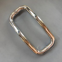 Poignée de porte en verre en acier inoxydable poignée de traction et de poussée poignées de porte battantes poignée pour porte en verre de douche