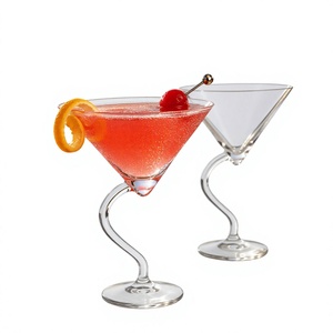Copas de Cóctel de Borosilicato Hechas a Mano de 240 ml, Vasos de Martini sin Plomo, Cristalería de Bar Reutilizable, Venta al por Mayor - Product Image 2