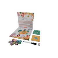 Jeu d'échecs de table miniatures à faible coût avec des pièces en papier/plastique certifiées Smeta pour le plaisir familial et les soirées