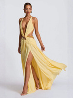 Robe de plage sexy pour femmes, robe ajourée sans manches, dos nu, robe d'été pour femmes