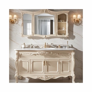 Conception <span class=keywords><strong>spéciale</strong></span> nord-américaine Double évier <span class=keywords><strong>Peinture</strong></span> sur bois Vanités <span class=keywords><strong>de</strong></span> <span class=keywords><strong>salle</strong></span> <span class=keywords><strong>de</strong></span> <span class=keywords><strong>bain</strong></span> finies avec comptoir en pierre <span class=keywords><strong>de</strong></span> quartz - Product Image 6