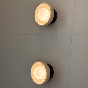 Lámpara de Pared Estilo Wabi Sabi de Piedra Huangdong, LED E27 con Interruptor, Iluminación de Diseño para Dormitorio, Pasillo y Entrada - Product Image 2