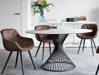 Table basse en maille pour la maison, nouvelle collection, transparente, personnalisée, en métal, ronde, intérieure, en carton, en fer, multifonctionnelle, moderne, Tianjin