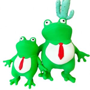 Juguete Antiestrés de Goma Suave con Forma de Rana y Gorila de Dibujos Animados, Juguete de Descompresión de Rebote Lento para Moldear Arena - Product Image 1