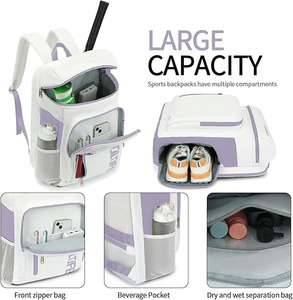 Mochila Bandolera Acolchada Resistente al Agua para Raquetas de Tenis, Ideal para Pickleball, Tenis y Bádminton (Muestra Gratuita) - Product Image 6
