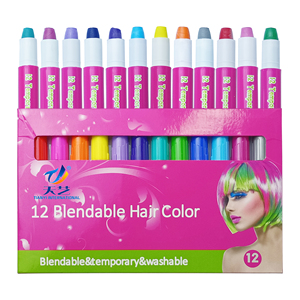 Hot Sale Water Washable Bright 10 Colors Personalized Magic Hair Set Temporary Hair <strong>Chalk</strong> Comb for Women and <strong>Children</strong>