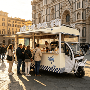 Comience un negocio móvil rentable en cualquier lugar con un remolque de café, <span class=keywords><strong>bar</strong></span> móvil, servicio de aperitivos, hot dogs y helados - Product Image 5