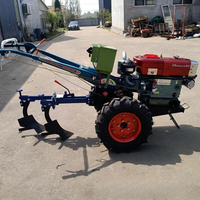 Mini-tracteur agricole à deux roues, motoculteur rotatif manuel, tracteurs agricoles multifonctionnels