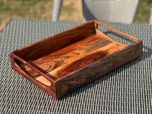 Best Selling Wooden Serving <b>Tray</b> For <b>Breakfast</b> Tea Coffee Juice Snacks Home Kitchen And Restaurants Use Available For Sale - Product Image 4