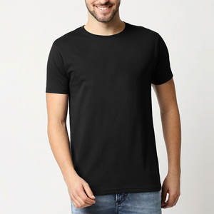 Camisetas de algodón de alta calidad para hombre, material resistente, talla personalizada, secado rápido, teñido liso, servicio OEM, precio al por mayor - Product Image 1