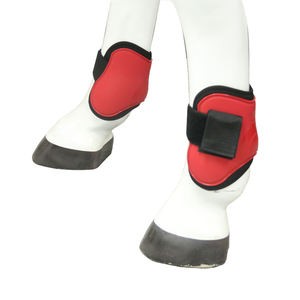 Vente en gros Bottes d'équitation en néoprène rouge avec bandage de protection pour tendon Protection garantie contre les courses - Product Image 2