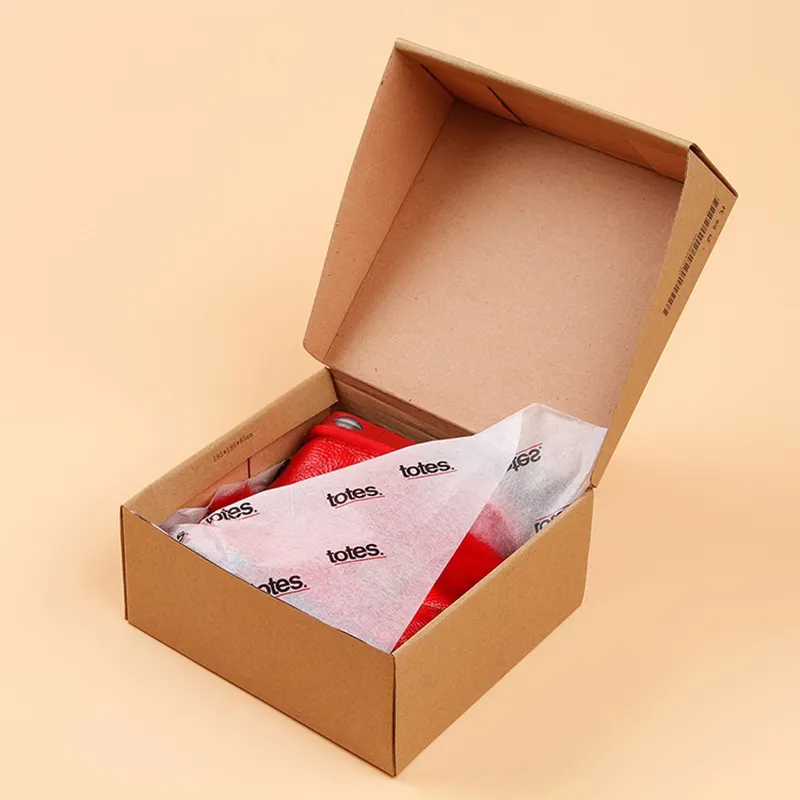 Caja de correo personalizada con tarjeta de papel, papel tisú y pegatina, cajas de envío de cosméticos, logotipo de papel de embalaje, pequeña caja de correo