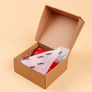 Kotak Surat Kustom dengan Kartu Kertas, Kertas Tisu dan Stiker, Kotak Pengiriman Kosmetik Kemasan Logo Kertas Kotak Surat Kecil