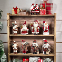 Figurine musicale de Père Noël chantant et dansant, cadeau de Noël, peluche douce, décoration de Noël, fournitures de décoration Papai
