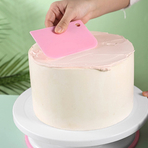 <b>Cake</b> Decorating Turntable Pink Plastic Rotating <b>Cake</b> <b>Stand</b> For Birthday Baking Supplies - Product Image 1
